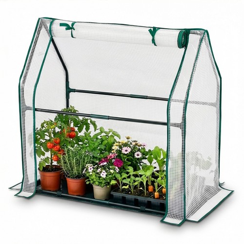 Mini greenhouse with cover - with,